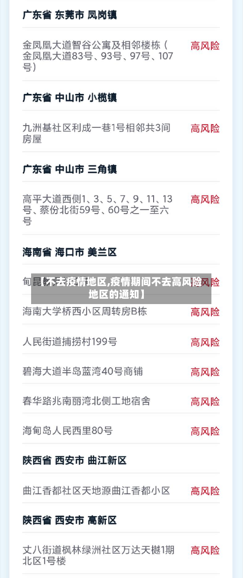 【不去疫情地区,疫情期间不去高风险地区的通知】-第3张图片